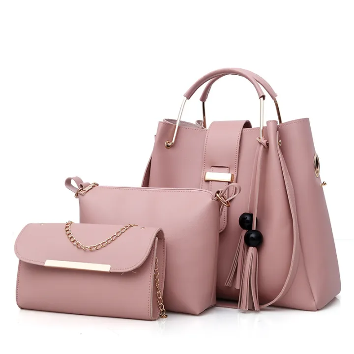 Woman Bag Set Fashion Female Purse and Handbag Three-Piece Shoulder